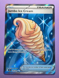 Jumbo Ice Cream 109/086 Me04: Chaos Rising Holo Pokemon TCG (NM) - Image 1