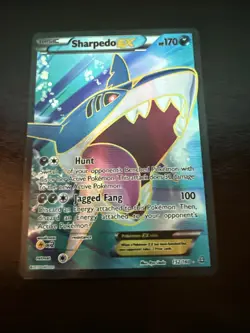 Pokemon Sharpedo EX Primal Clash XY Full Art Ultra Rare TCG Card 152/160 - Image 1