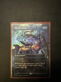 Rhystic Study (Anime Borderless) Wilds of Eldraine: Enchanting Tales Foil - Image 1