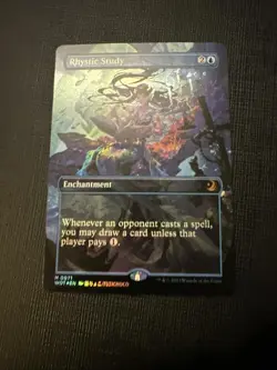 Rhystic Study (Anime Borderless) Wilds of Eldraine: Enchanting Tales Foil - Image 4