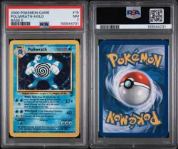 Poliwrath Holo 15/130 2000 Pokemon Base Set 2 Vintage WOTC PSA 7 NM - Image 3