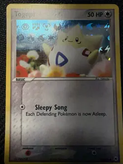 Pokemon TCG Togepi EX Hidden Legends 78/101 Reverse Holo Bleed 2004 LP Excellent - Image 1