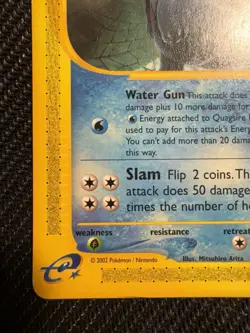 Pokemon TCG Quagsire Aquapolis E-Reader Rare 30/147 WOTC 2002 LP Condition - Image 5