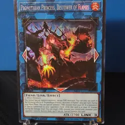 Yu-Gi-Oh! Promethean Princess RA03-EN050 Quarter Century Link Holo Fiend - Image 1