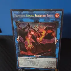 Yu-Gi-Oh! Promethean Princess RA03-EN050 Quarter Century Link Holo Fiend - Image 4