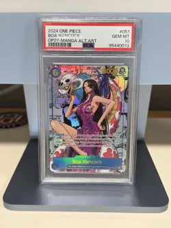 PSA 10 Boa Hancock Manga Alternate Art Rare #OP07-051 One Piece English - Image 1