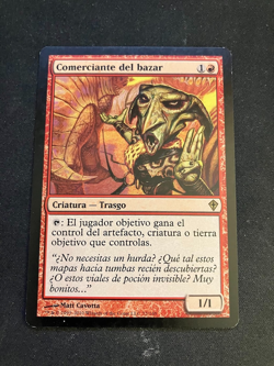 Bazaar Trader Worldwake Spanish (Comerciante del bazar) Magic MTG Rare - Image 1