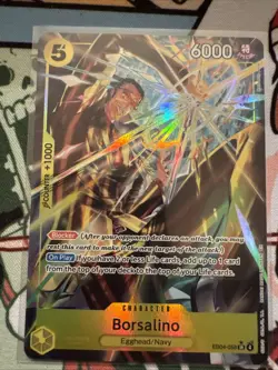 Borsalino Alt Art EBO4-058 SR Adventure On Kami's Island One Piece OP15 English - Image 1