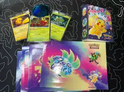 Pokemon 2024 Pikachu Tin Lunch Box W/ Promos and accessories only - Image 2
