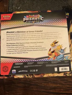 Pokemon Prismatic Poster Collection Box PLUS 6 Black Bolt Booster Packs Sealed - Image 3