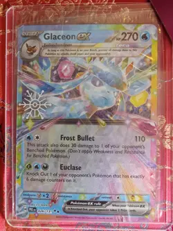 PROMO STAMPED Glaceon EX 026/131 2025 Pokemon Holiday Calendar New in Wrap Card - Image 1