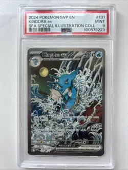 2024 Pokemon SVP en Kingdra EX #131 SFA Special Illustration PSA Mint 9 - Image 1