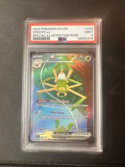 2023 POKEMON SVI EN-SCARLET & VIOLET SPECIAL ILLUSTRATION RARE SPIDOPS EX PSA 9 - Image 1