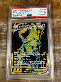 POKEMON 2022 Astral Radiance ICE RIDER CALYREX Vmax #TG29 PSA 10 Gem Mint - Image 1