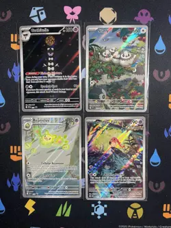 Pokemon TCG Illustration Rare Lot - Starly, Gothitelle, Reuniclus, Scream Tail! - Image 1