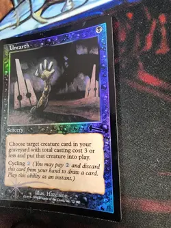 Magic The Gathering Unearth [Urza's Legacy] 072/143 Lightly Played Foil - Image 3
