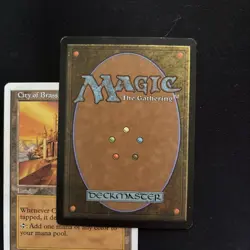 City of Brass 7th Edition Regular. Rare White Bordered City Of Brass, LP - Image 2