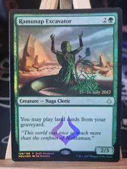 Magic the Gathering MTG Ramunap Excavator Hour of Devastation 129/199 FOIL Rare - Image 1