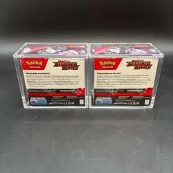 Lot (2) Pokemon SV10 Destined Rivals English Booster Boxes Sealed w/Acrylic Case - Image 2