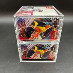 Lot (2) Pokemon SV10 Destined Rivals English Booster Boxes Sealed w/Acrylic Case - Image 4