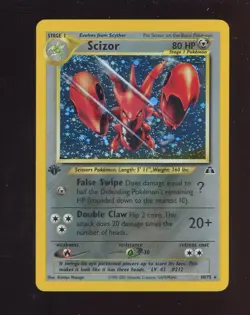 Pokemon TCG Neo Revelation 1st Edition 10/75 Scizor Holo Rare - Image 1