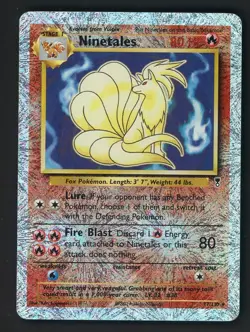 2002 Pokemon Legendary Collection #17 Ninetales Reverse Holo Foil - Image 1