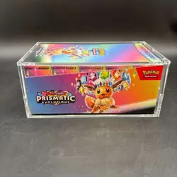 Pokemon TCG S&V Prismatic Evolutions Booster Bundle Display Case w/Acrylic Case - Image 2