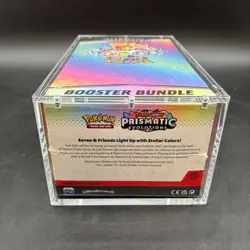 Pokemon TCG S&V Prismatic Evolutions Booster Bundle Display Case w/Acrylic Case - Image 3
