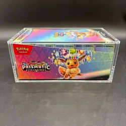 Pokemon TCG S&V Prismatic Evolutions Booster Bundle Display Case w/Acrylic Case - Image 4