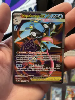 Mega Greninja Ex Full Art 100/086 English Pokemon Chaos Rising - Image 1