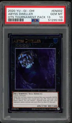 Abyss Dweller OP13-EN002 Ultimate Rare Yugioh PSA 10 *168 - Image 1