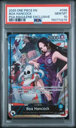 2025 ONE PIECE PROMO PSA MAGAZINE EXCLUSIVE #038 BOA HANCOCK PSA 10 - Image 1