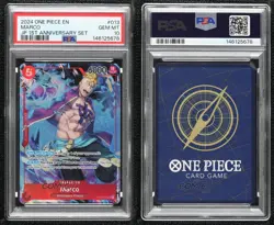 2022 One Piece Promos English Marco Japanese 1st Anniversary #OP03-013 PSA 10 - Image 3