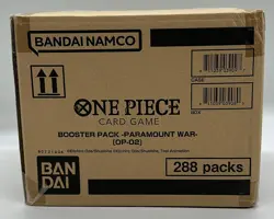 One Piece TCG OP-02 Paramount War Booster Box Case SEALED ENGLISH - Image 1