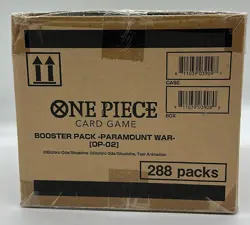 One Piece TCG OP-02 Paramount War Booster Box Case SEALED ENGLISH - Image 2