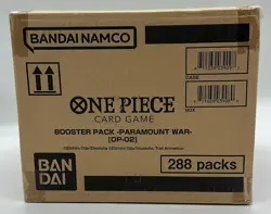 One Piece TCG OP-02 Paramount War Booster Box Case SEALED ENGLISH - Image 3