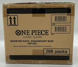 One Piece TCG OP-02 Paramount War Booster Box Case SEALED ENGLISH - Image 4