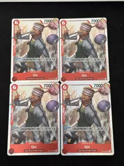 4X Gin OP15-007 SR Playset One Piece TCG Adventure on Kami's Island - Image 1