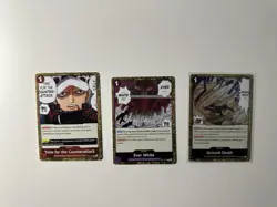 One Piece OP14 (The Azure Sea’s Seven) Gold Border Holo Foil Rare Lot - Image 1
