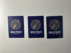 One Piece OP14 (The Azure Sea’s Seven) Gold Border Holo Foil Rare Lot - Image 2