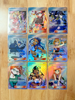 Sexy Rosa Nessa Lillie Trainer Card Anime Waifu Goddess Story Doujin 9 Pcs/Set - Image 1