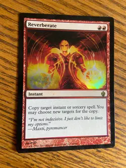 Wizards of the Coast Reverberate Core Set 2012 Rare Red Instant Foil EN 152 - Image 1