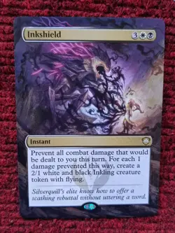 Inkshield MTG Secrets of Strixhaven Commander Hand Painted Extended Altered Art - Image 1