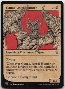 Ganax, Astral Hunter Showcase 398 Uncommon Commander Legends NM MTG - Image 1