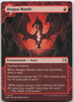 Dragon Mantle 41 Uncommon Wilds of Eldraine: Enchanting Tales NM MTG - Image 1
