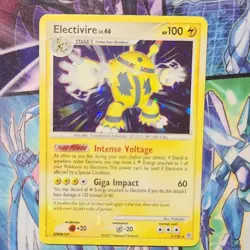 Pokemon Electivire 3/130 Diamond & Pearl Holo Rare Stage 1 100 HP 2007 Swirl 🌀 - Image 1