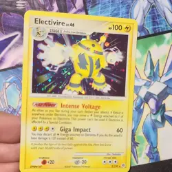 Pokemon Electivire 3/130 Diamond & Pearl Holo Rare Stage 1 100 HP 2007 Swirl 🌀 - Image 2