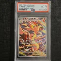 Pokemon 2025 SV10 Destined Rivals Ethan's Typhlosion 190/182 PSA 10 IR - Image 1