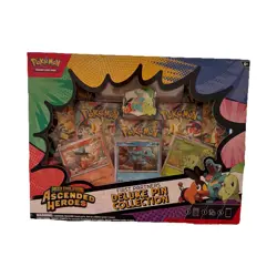Pokemon TCG Mega Evolution Ascended Heroes Pin Kit Chikorita Tepig Totodile - Image 1