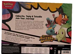 Pokemon TCG Mega Evolution Ascended Heroes Pin Kit Chikorita Tepig Totodile - Image 2